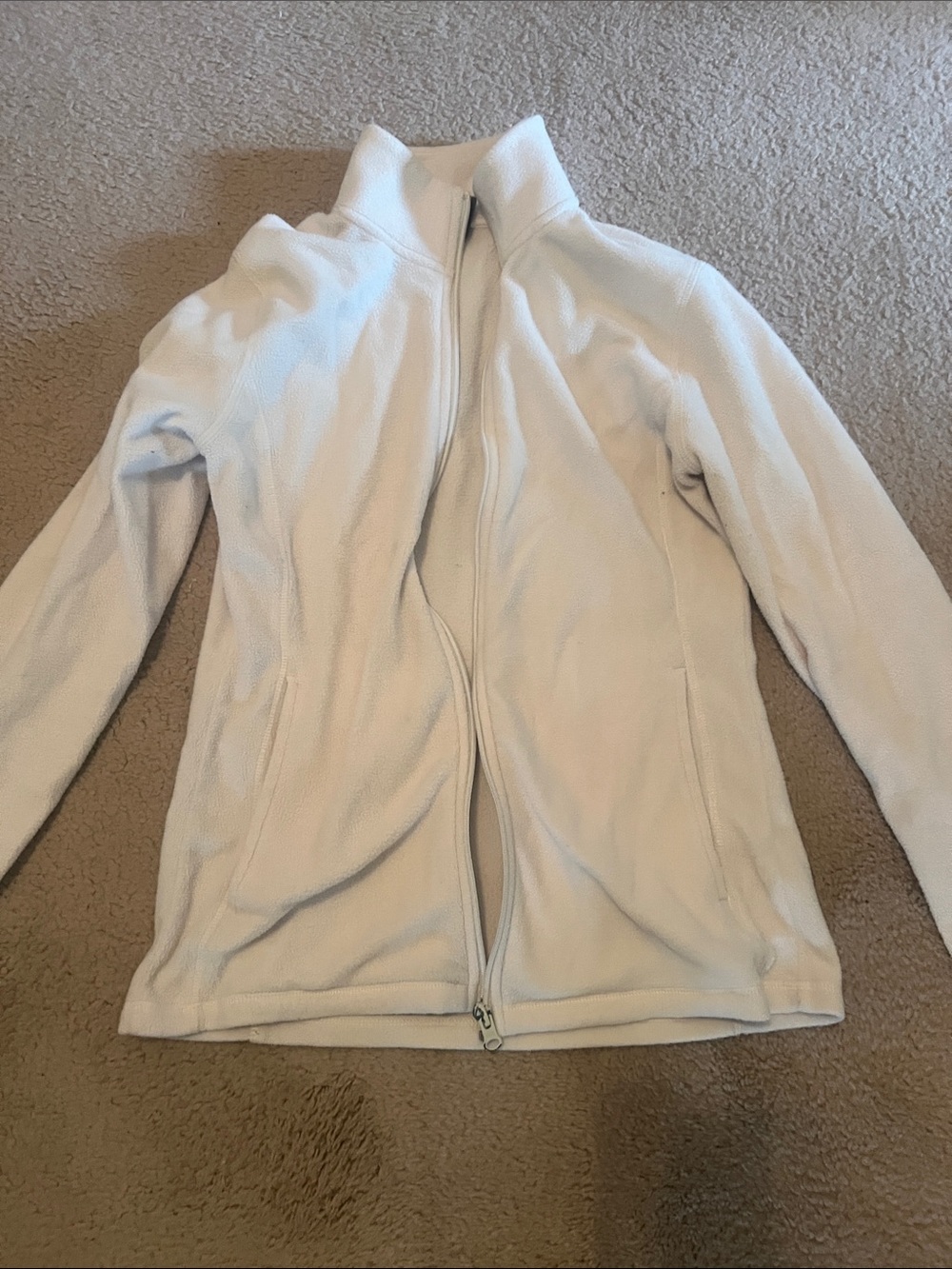 Joe Fresh Cream Zip-Up Fleece Jacket